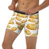 COALHO Cartoon Pancakes Pattern Mens Boxer Briefs Underwear Sexy Breathable Comfortable Sport Underpants XX-Large Black view 3