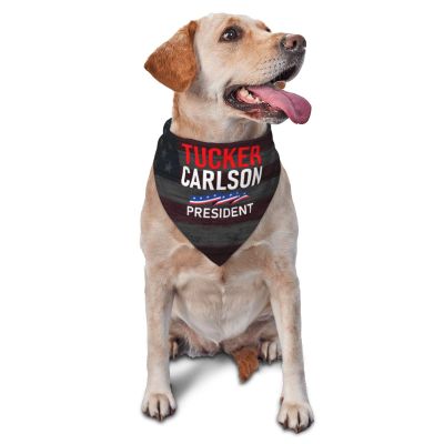 Tucker Carlson 2024 Dog Scarf Pet Bandana Cat Pet Bibs