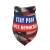 Stay Poor Vote Democrat Dog Scarf Pet Bandana Cat Pet Bibs view 3