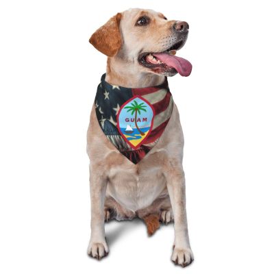 Seal of Guam Dog Scarf Pet Bandana Cat Pet Bibs