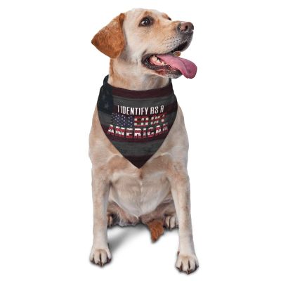 I Identifys As A Pissed Off American Dog Scarf Pet Bandana Cat Pet Bibs
