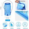 Hydration Backpack Vest, 5L Breathable and Lightweight Multifunctional Camping Backpack for Triathlon Marathon Hiking Cycling Climbing Running (Rose+1.5L Bladder) view 3