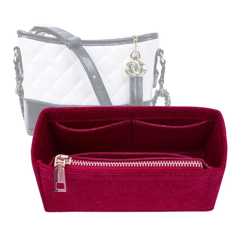Lckaey Bag Organizer For Gabrielle Hobo Organizer -Pocket insert Organizer2015Claret-m