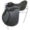 AHS us Designer Pannel Jumping Treeless Saddle with Adjustable Girthing Strap and Knee Blocks (15.5", Black) view 2