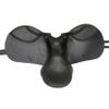 AHS us Designer Pannel Jumping Treeless Saddle with Adjustable Girthing Strap and Knee Blocks (15.5", Black) view 4