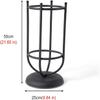 CIRCIR Large Capacity Foam Roller Storage Rack Floor Stand, Black Yoga Mat Holder, Sports Equipment Organized for Yoga Studio/School/Club view 3