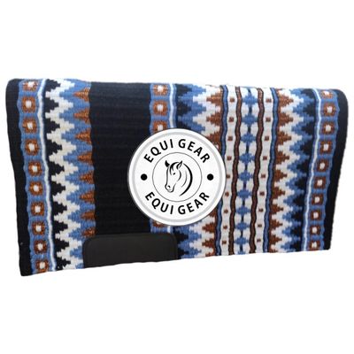 EQUIGEAR Horse Western Show Saddle pad/New Zealand Wool Western Saddle Blanket Top Wool Saddle pad Size 34" L x 36" W (Customization Available) z26