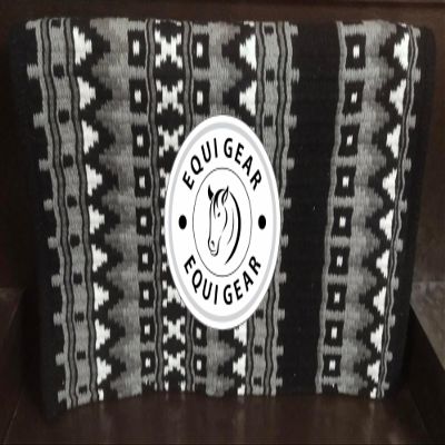 EQUIGEAR Horse Western Show Saddle pad/New Zealand Wool Western Saddle Blanket Top Wool Saddle pad Size 34" L x 36" W (Customization Available) z30