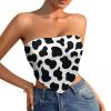 Linkasi Cow Women's Sexy Open Back Thong Bikini Tie Sides Bottom Triangle Bikini Swimsuit view 1