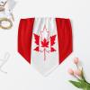 Linkasi Canadian Flag Women's Sexy Open Back Thong Bikini Tie Sides Bottom Triangle Bikini Swimsuit view 3