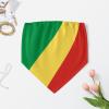 Linkasi Congo Flag Women's Sexy Open Back Thong Bikini Tie Sides Bottom Triangle Bikini Swimsuit view 3