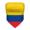 Linkasi Colombian Flag Women's Sexy Open Back Thong Bikini Tie Sides Bottom Triangle Bikini Swimsuit view 4