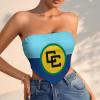 Linkasi Caribbean Community Flag Women's Sexy Open Back Thong Bikini Tie Sides Bottom Triangle Bikini Swimsuit view 2