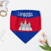 Linkasi Cambodia Flag Women's Sexy Open Back Thong Bikini Tie Sides Bottom Triangle Bikini Swimsuit view 3