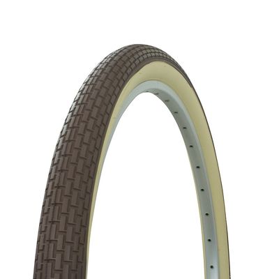 ENIX Bicycle Tire 26 x 2.125 inch Small Brick Pattern (Brown/Cream)