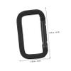 BESPORTBLE 20pcs Square Carabiner Buckle for Outdoor Activities Lightweight Clips for Camping Hiking and Climbing Versatile Key Chain Accessories view 4