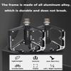 Meteorolite Black/Dazzle Mountain Bike Pedals, 3 Sealed Bearings Aluminum Alloy MTB Pedals with 20 Anti-Skid Pins CNC Bicycle Flat Pedals, 9/16" Lightweight Platform for Road Mountain BMX Bike view 2