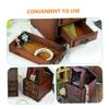 ARTIBETTER Antique Jewelry Box Woman Necklace Jewelry Organizer Trays for Drawers Decorative Storage Boxes Earring Storage Case Ring Necklace Wood view 4
