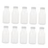 BESPORTBLE 10pcs Reusable Transparent Juice and Storage Bottles Food-grade Drink Containers for Jam and More for Refrigeration and Easy Storage view 1