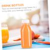 BESPORTBLE 10pcs Reusable Transparent Juice and Storage Bottles Food-grade Drink Containers for Jam and More for Refrigeration and Easy Storage view 2