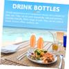 BESPORTBLE 10pcs Reusable Transparent Juice and Storage Bottles Food-grade Drink Containers for Jam and More for Refrigeration and Easy Storage view 3