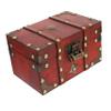 FONDOTIN Sturdy Vintage Jewelry Storage Box Lockable Treasure Chest Desktop Organizing Basket view 1