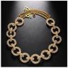 1Pair Luxury Rhinestone Adjustable Bra Shoulder Straps Crystal Underwear Chain Rhinestone Lingerie Strap Shoulder Bridal Wedding Dress Bra Shoulder Chain for Women Dress Accessories Jewelry (Gold) view 3