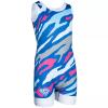 KO Sports Gear Unisex Wrestling Singlet for Adult Wrestlers - Wrestling Singlet for Men & Women - Bold Durable Uniform, Stretchy Breathable Material - Cosmic Wave, Adult X-Small view 2