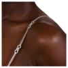 1Pair Luxury Rhinestone Adjustable Bra Shoulder Straps Crystal Underwear Chain Rhinestone Lingerie Strap Shoulder Bridal Wedding Dress Bra Shoulder Chain for Women Dress Accessories Jewelry (Infinity Symbol-silver) view 4