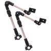 ABOOFAN 2pcs Adjustable Electric Umbrella Holder Foldable Mount Stand for Wheelchairs and Electric Cars Easy to Install Portable Design for view 1