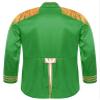 Moggemol Men's Halloween SGT Sergeant Pepper Costume Budget Jacket Cosplay Rock Band 60s Hippy Satin Coat Green X-Large view 4