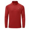 BASUDAM Men's Workout Shirts Quick Dry UPF 50+ Sun Protection Long Sleeve Quarter Zip Pullover Athletic T-Shirts Red XXL view 1