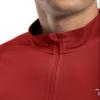 BASUDAM Men's Workout Shirts Quick Dry UPF 50+ Sun Protection Long Sleeve Quarter Zip Pullover Athletic T-Shirts Red XXL view 2