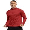 BASUDAM Men's Workout Shirts Quick Dry UPF 50+ Sun Protection Long Sleeve Quarter Zip Pullover Athletic T-Shirts Red XXL view 4