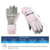 DONBAO Winter Women Ski Gloves, Waterproof Touch Screen Snow Gloves, Warm Windproof Snowboard for Skiing Hiking Cycling (Pink) view 2