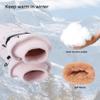 DONBAO Winter Women Ski Gloves, Waterproof Touch Screen Snow Gloves, Warm Windproof Snowboard for Skiing Hiking Cycling (Pink) view 4