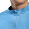 BASUDAM Men's Workout Shirts Quick Dry UPF 50+ Sun Protection Long Sleeve Quarter Zip Pullover Athletic T-Shirts Medium Blue S view 2