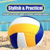 Magicorange Volleyball, 1 Pack Official Size 5 Soft Touch Recreational Volleyballs- PU Leather Indoor Outdoor Volleyballs for Beach Play, Game,Gym,Training -Includes Ball Pump (Blue Yellow) view 4