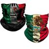DHSOU 2Pcs Headband Face Scarf Magic Tube Bandanas Headwear Neck Gaiter Balaclava for Mens Womens (Skull Mexico Flag) view 1