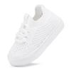 BMCiTYBM Baby Shoes Boys Girls Barefoot First Walking Shoes Breathable Mesh Walker Sneakers Tennis Outdoor Indoor Slip On 18-24 Months Toddler White Size 6 Toddler view 1