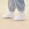 BMCiTYBM Baby Shoes Boys Girls Barefoot First Walking Shoes Breathable Mesh Walker Sneakers Tennis Outdoor Indoor Slip On 18-24 Months Toddler White Size 6 Toddler view 2