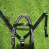 SABA International Black Leather Western Headstall & Breast Plate Collar Set for Horse (Cob) view 3