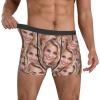 Custom Personalized Boxers for Men - Funny Face Boxers for Boyfriend, Father, Husband - Birthday, Valentine's Day Gift for Him - Small view 2