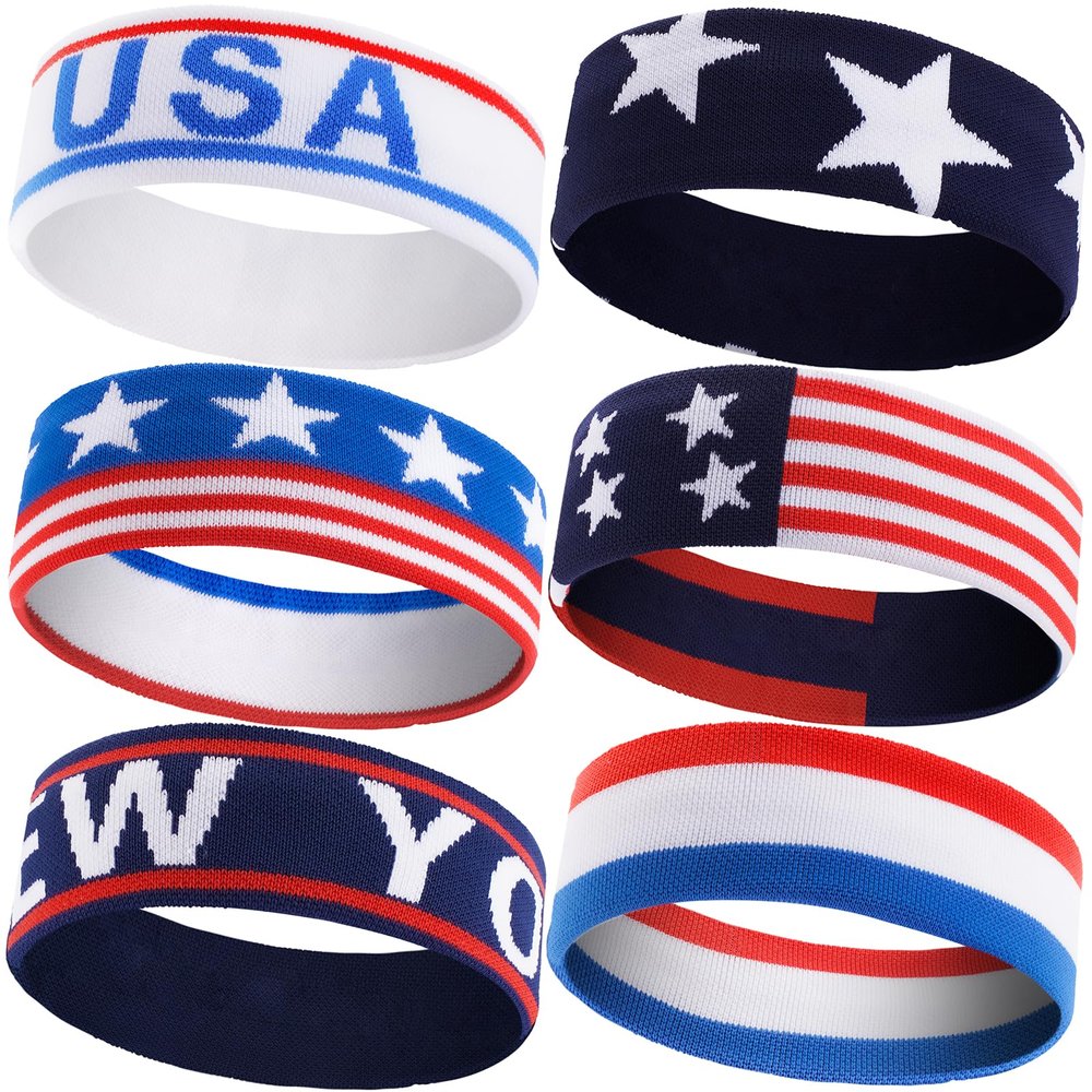 Braylin Sweatbands Sports Headband for Men & Women, Men's Sweatbands Headbands, Athletic Headbands Head Sweat Bands for Running, Fitness