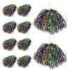 BESPORTBLE 10pcs Reusable Cheerleader Pom Poms Cheering Props for Sports Events Lightweight Gymnastics Pompoms Smooth Handles for College and Dance Competitions view 1