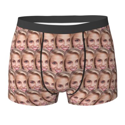 Custom Personalized Boxers for Men - Funny Picture Face Boxers for Boyfriend, Father, Husband - Birthday, Valentine's Day Gift for Him, Small