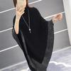 BednL Shiny Women's Wool Shawl,Irregular Poncho,Womens Elegant Knitted Shawl Poncho,Bat Sleeve Warm Knitted Capes for Women (grey,4XL) view 3