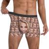 Custom Personalized Boxers for Men - Funny Picture Face Boxers for Boyfriend, Father, Husband - Birthday Valentine's Day Gift for Him, Small view 3