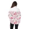 VIGTRO Summer Flamingo Watercolor Women Wrap Pashmina Shawl, Cute Pink Floral Winter Warm Long Scarf with Tassels for Evening Dress & Wedding view 4