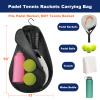 Cosmos Padel Racket Bag Pickleball Paddle Sling Backpack Padel Racquet Storage Bag - Padel (Paddel Tennis) Equipment Carrying Bag with Mesh Pocket for 2 Paddles, Balls, Water Bottle & Accessories view 3